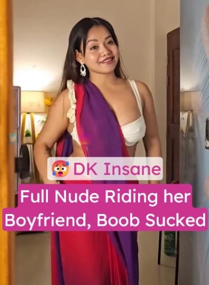 DK Insane Fully Nude Riding Boyfriend's Hard Cock and Sucking Her Big Boobs